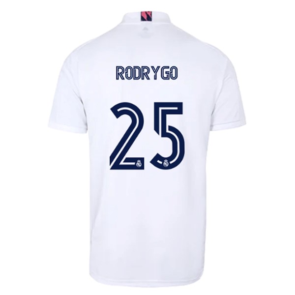 Maglia Real Madrid 1ª NO.25 Rodrygo 2020-2021 Bianco